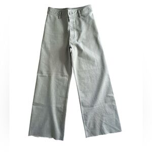 Zara Women’s Light Gray High Waist, Wide Leg Jeans